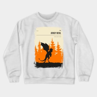 Jersey Devil Cryptid Book Cover Poster Crewneck Sweatshirt